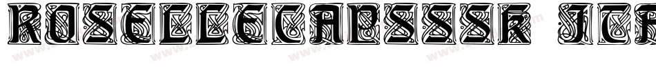 RoselleCapsSSK Italic字体转换